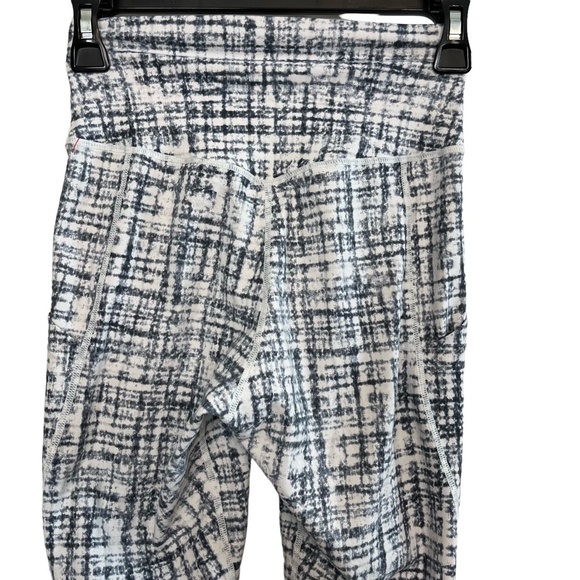 P'TULA High Rise Gray Print Leggings Skinny Leg Athletic Pants Gym Workout Small - Picture 16 of 16